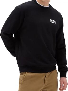 Vans Black Relaxed Crewneck Sweatshirt